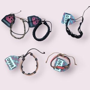 Paparazzi Black and Brown Bracelets Set